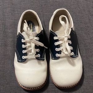 Vintage Baby Leather Shoes Saddle Shoes (Authentic) size 8 EEE (Wide)